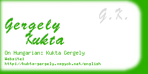 gergely kukta business card